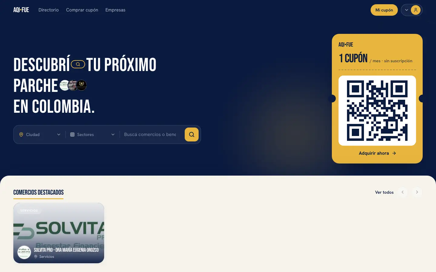 Vista previa del sitio web de AQIFUE
